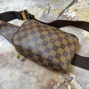 Louis Vuitton Geronimos Sling Bumbag Damier Ebene Waist Crossbody Pouch
